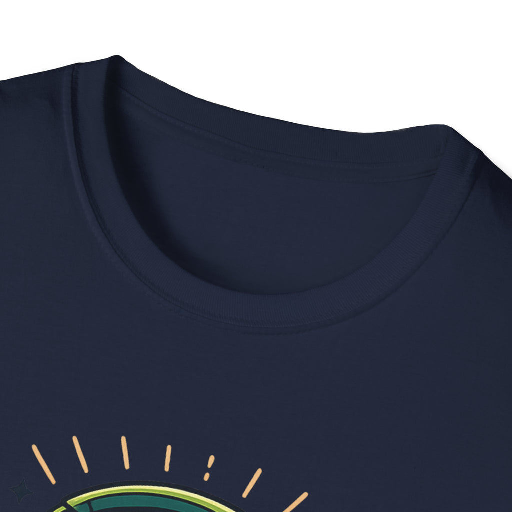 No Thoughts Just Vibes T-Shirt — Retro Brain Headphones Graphic Tee