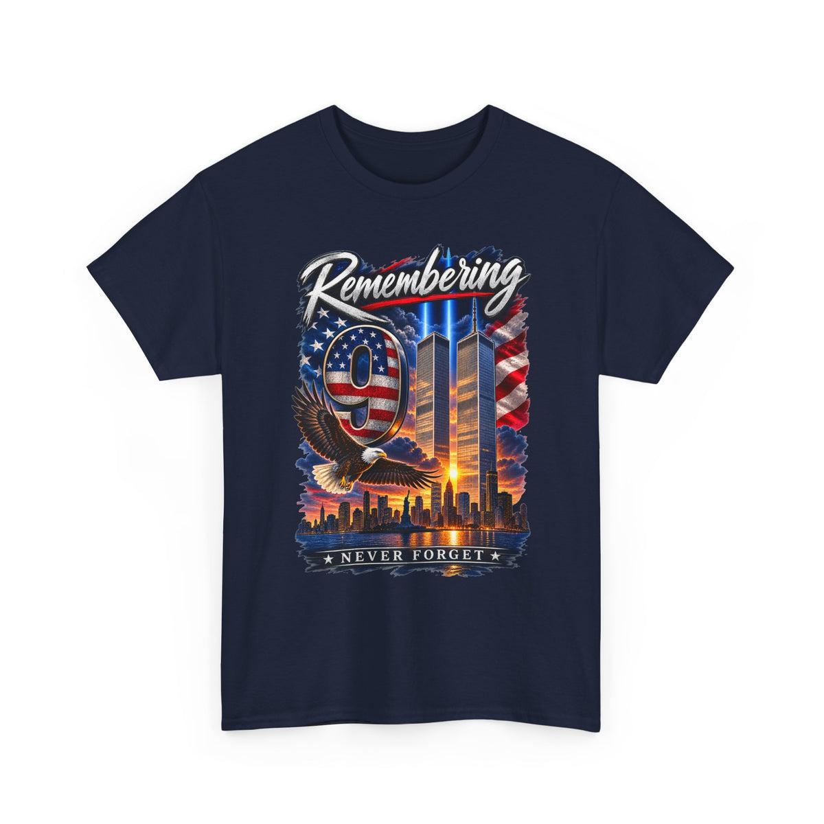 9/11 Remembering Tee – Never Forget Memorial T-Shirt