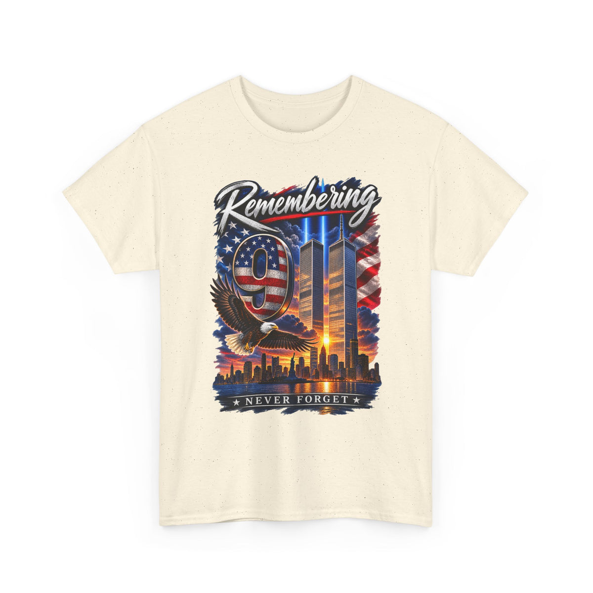 9/11 Remembering Tee – Never Forget Memorial T-Shirt