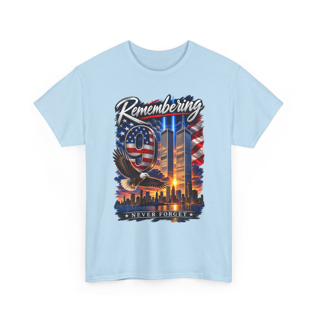 9/11 Remembering Tee – Never Forget Memorial T-Shirt