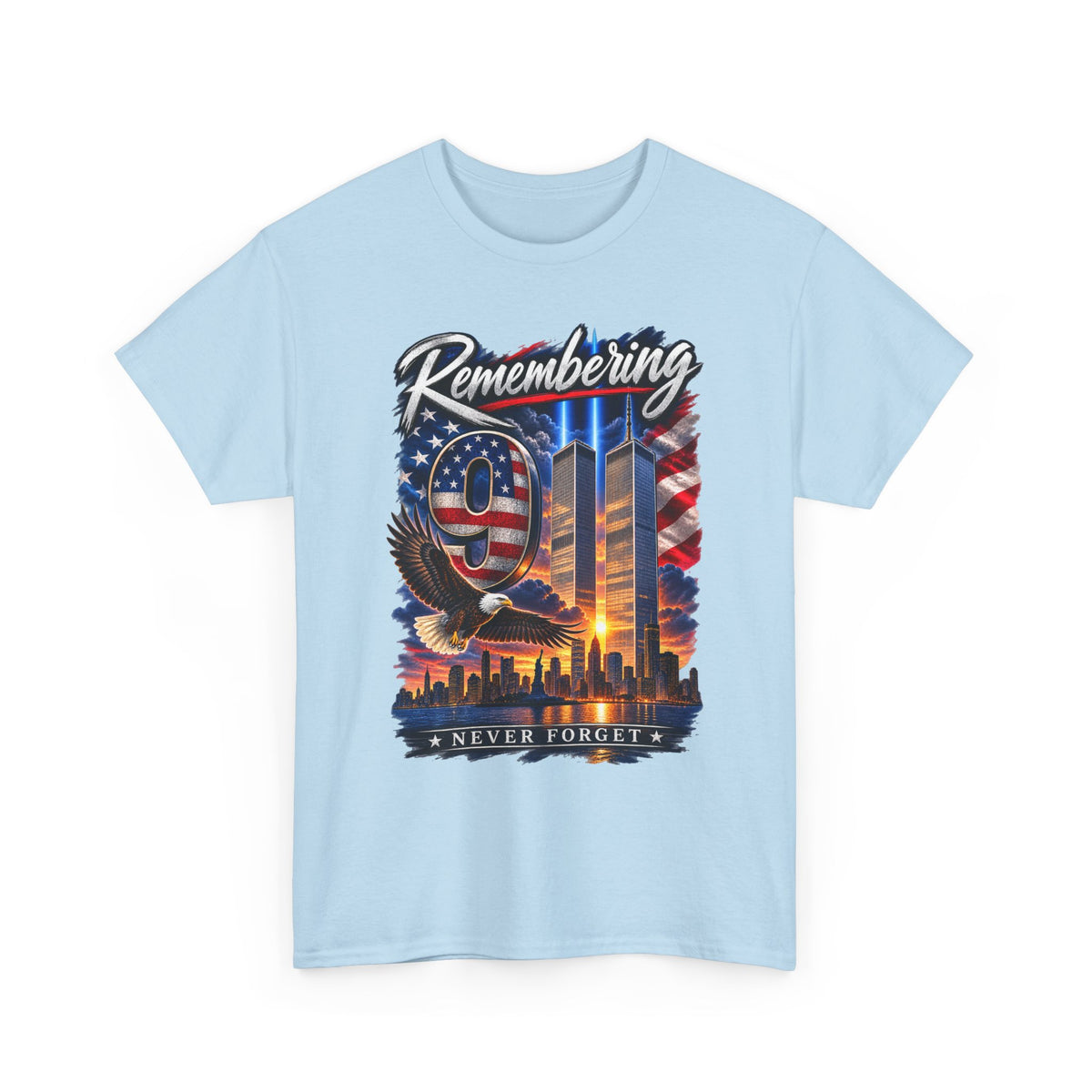 9/11 Remembering Tee – Never Forget Memorial T-Shirt