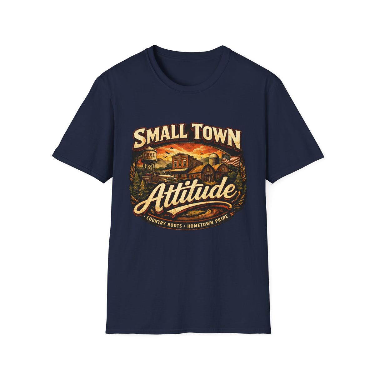 Small Town Attitude T-Shirt — Vintage Country Life Graphic Tee