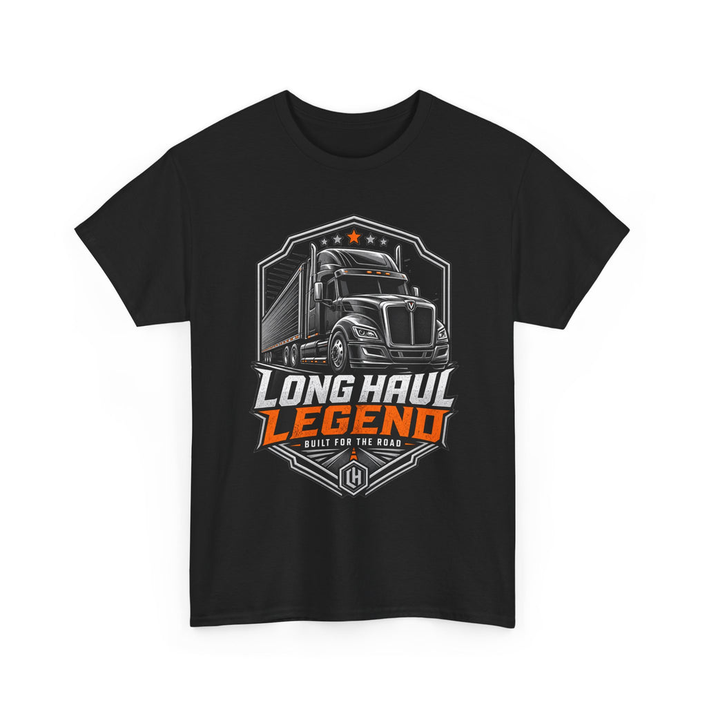 Long Haul Legend Trucker T-Shirt — "Long Haul Legend" Graphic Tee for Truck Drivers & Fans