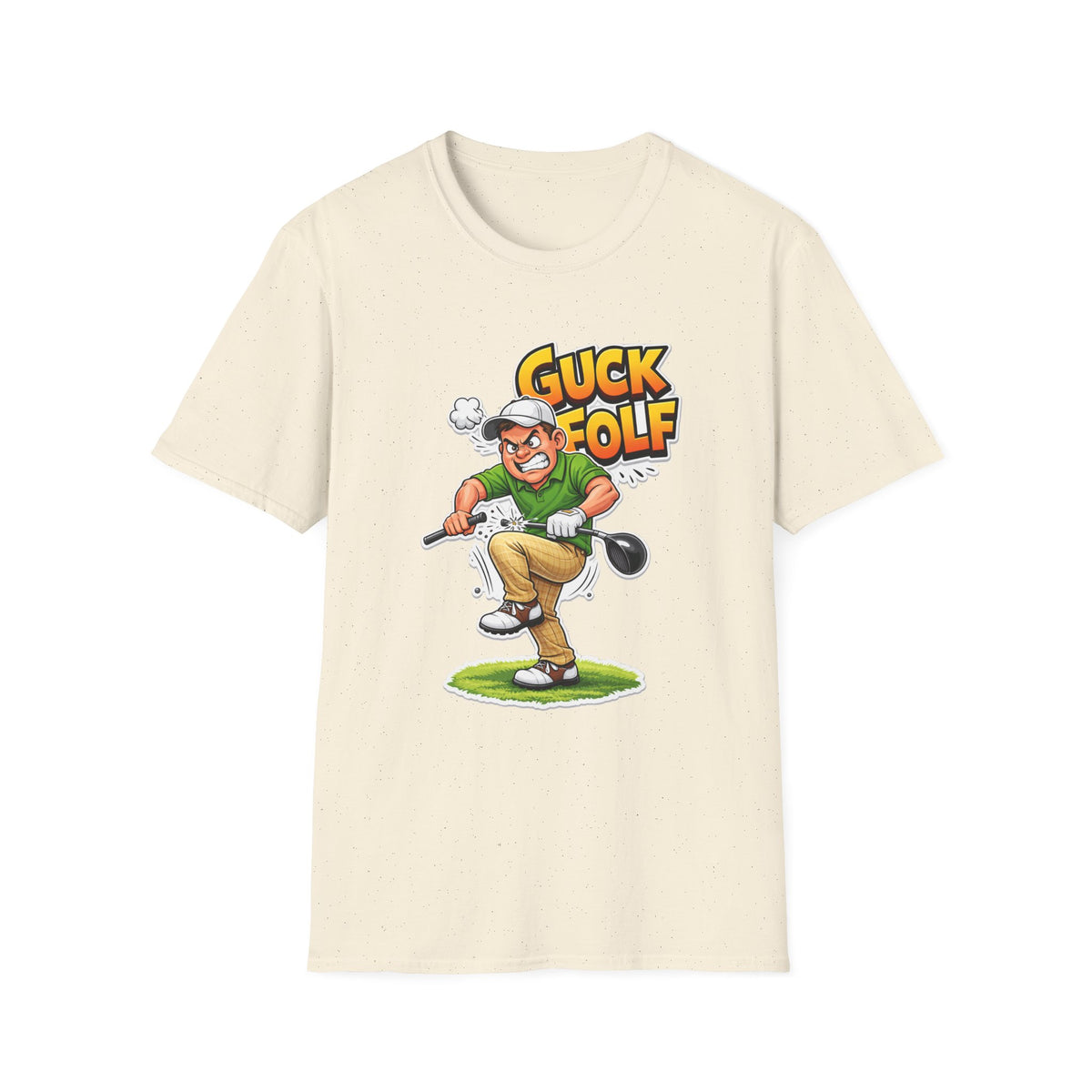 Guck Golf Cartoon Golfer T-Shirt — Funny Golf Rage Graphic Tee