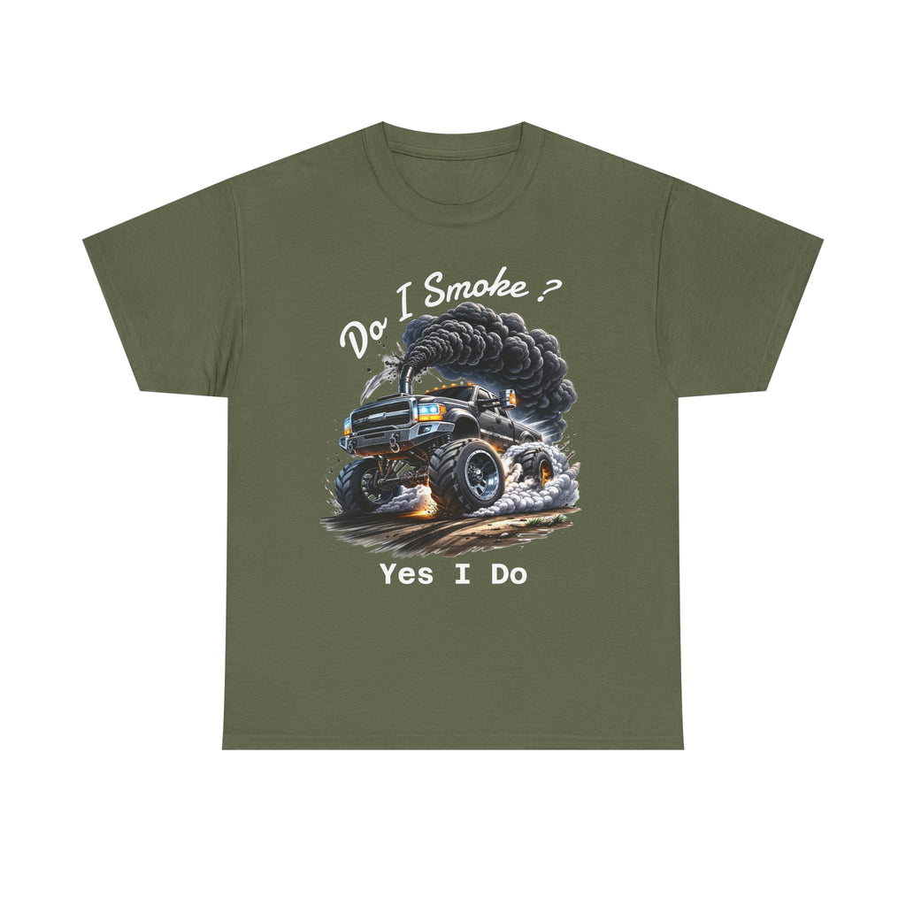 Do I Smoke? Yes I Do Truck Tee — Smoky Burnout Muscle Car T-Shirt