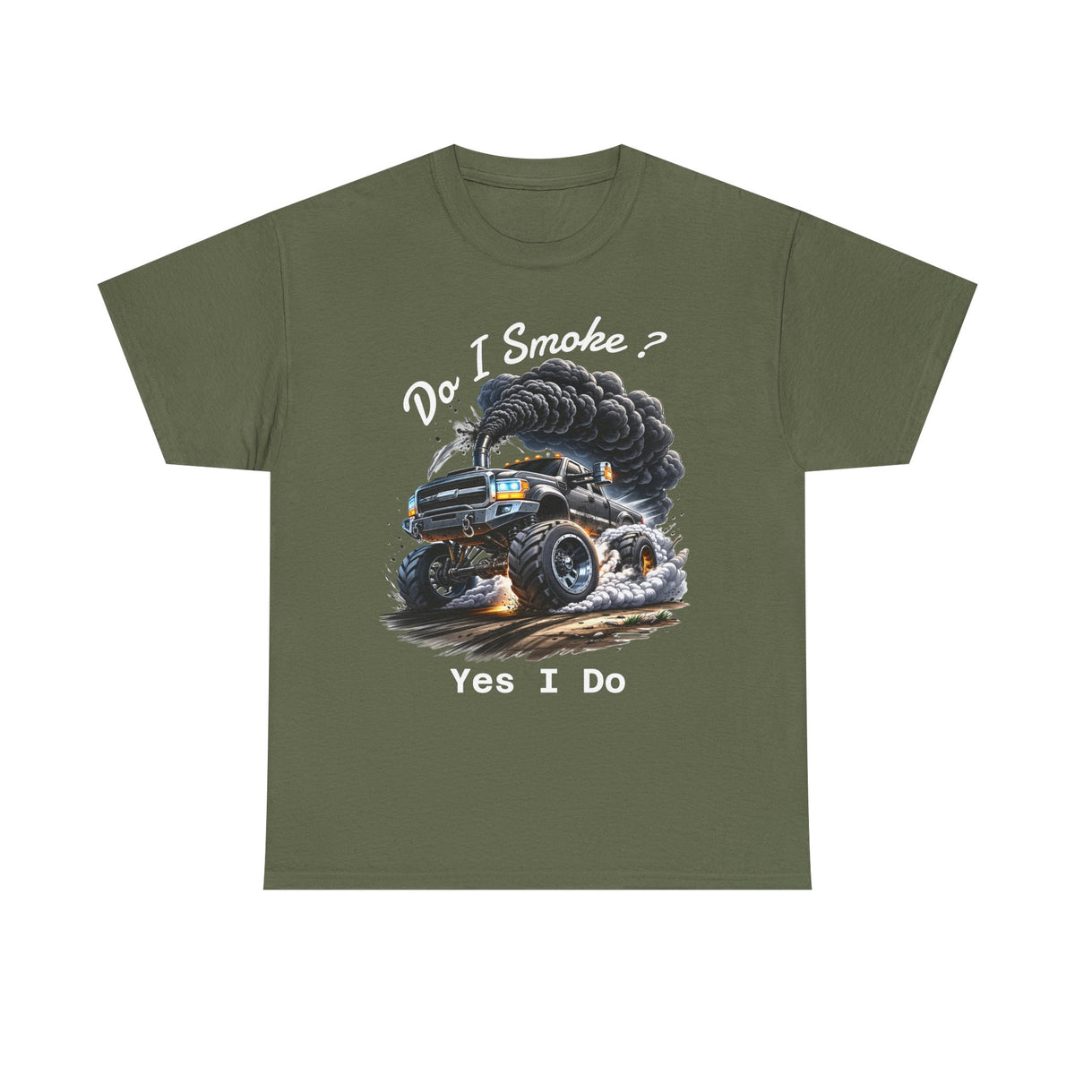 Do I Smoke? Yes I Do Truck Tee — Smoky Burnout Muscle Car T-Shirt