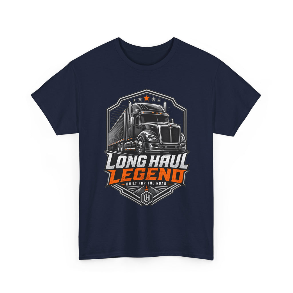 Long Haul Legend Trucker T-Shirt — "Long Haul Legend" Graphic Tee for Truck Drivers & Fans