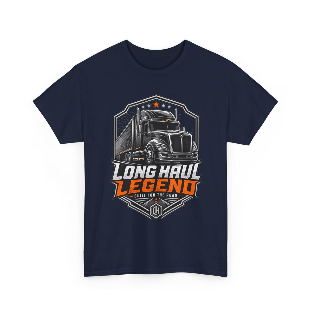 Long Haul Legend Trucker T-Shirt — "Long Haul Legend" Graphic Tee for Truck Drivers & Fans