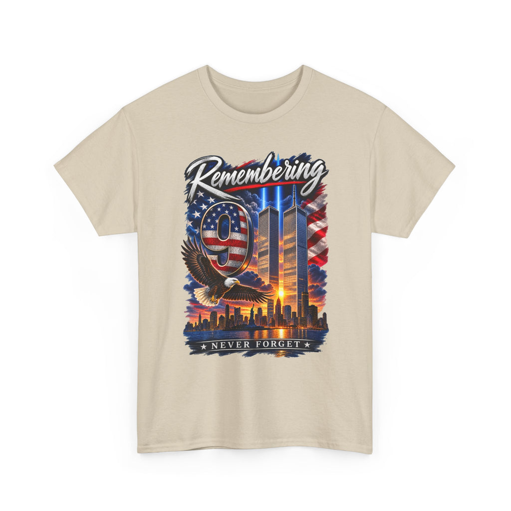 9/11 Remembering Tee – Never Forget Memorial T-Shirt