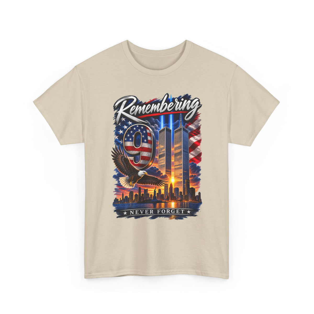 9/11 Remembering Tee – Never Forget Memorial T-Shirt
