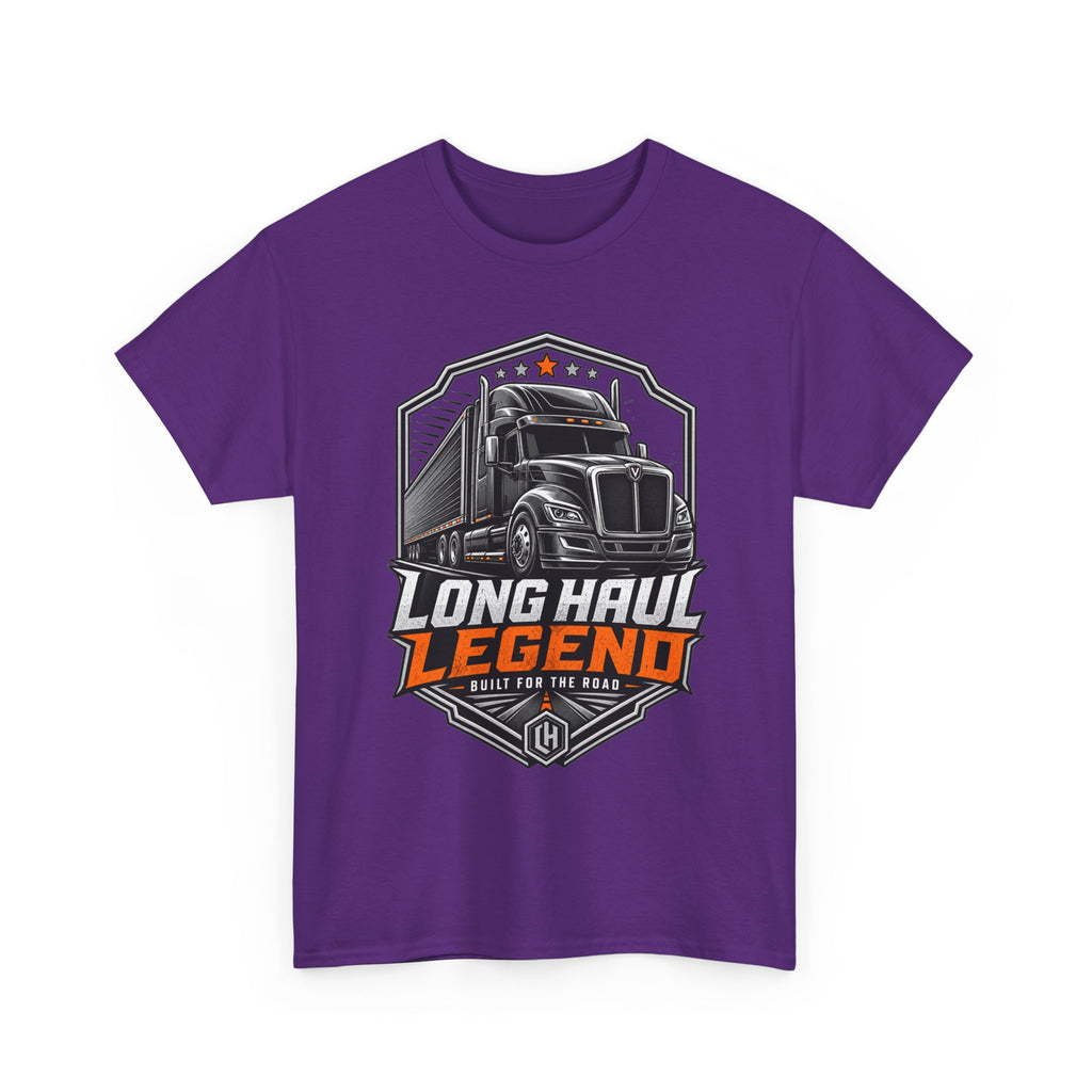 Long Haul Legend Trucker T-Shirt — "Long Haul Legend" Graphic Tee for Truck Drivers & Fans