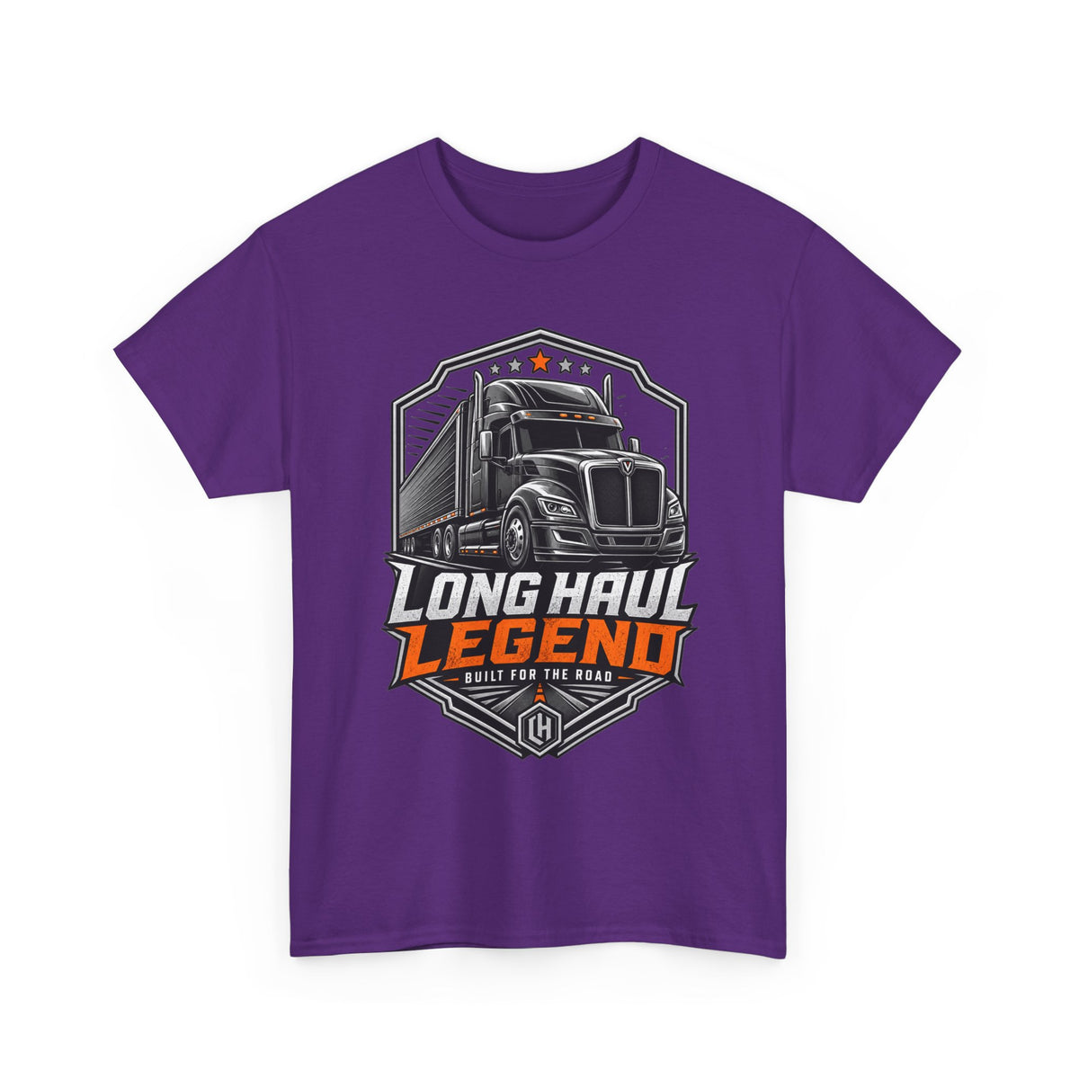 Long Haul Legend Trucker T-Shirt — "Long Haul Legend" Graphic Tee for Truck Drivers & Fans