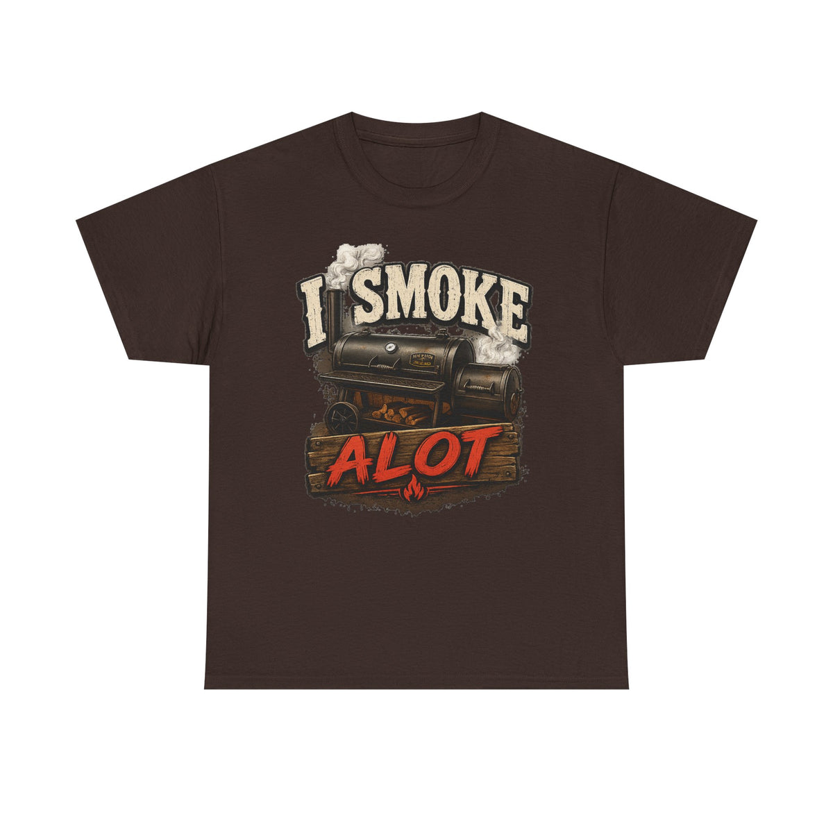 I Smoke A Lot Grill T-Shirt — BBQ Smoker Enthusiast Tee