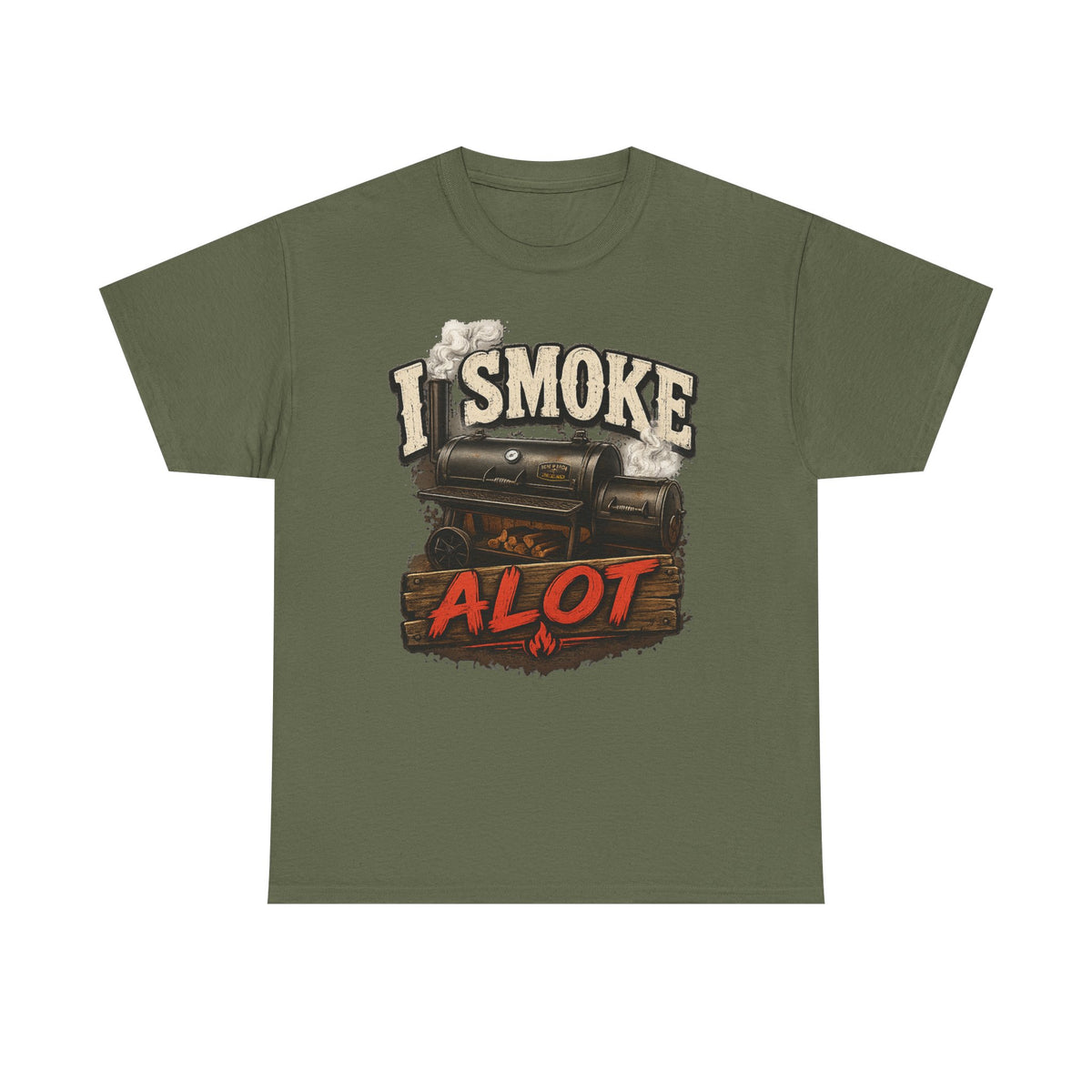 I Smoke A Lot Grill T-Shirt — BBQ Smoker Enthusiast Tee