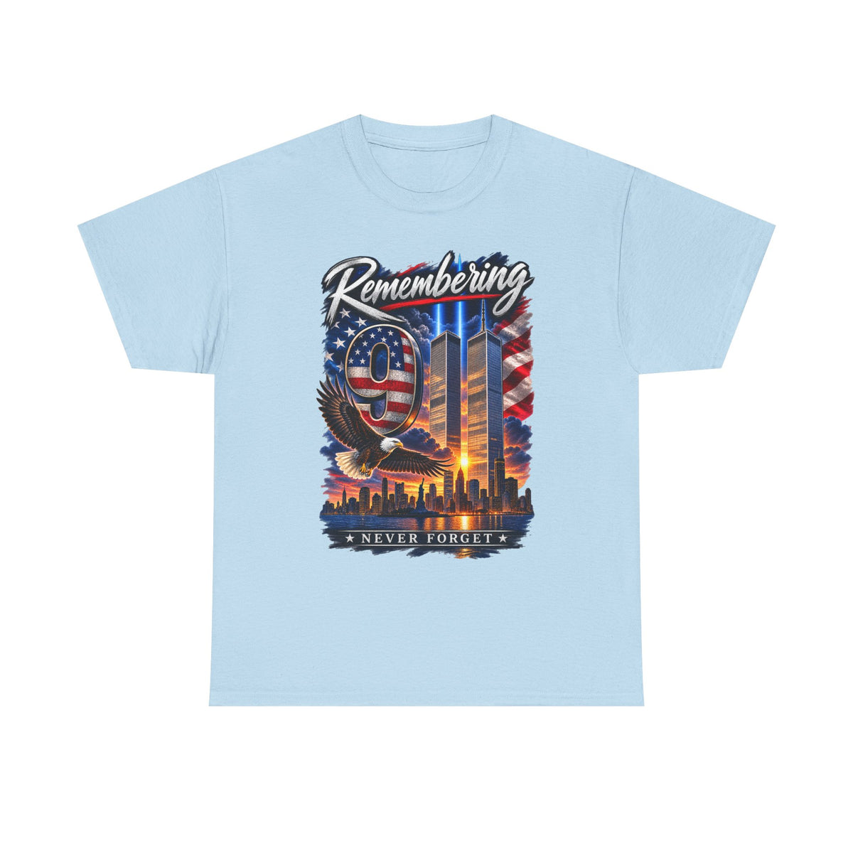 9/11 Remembering Tee – Never Forget Memorial T-Shirt