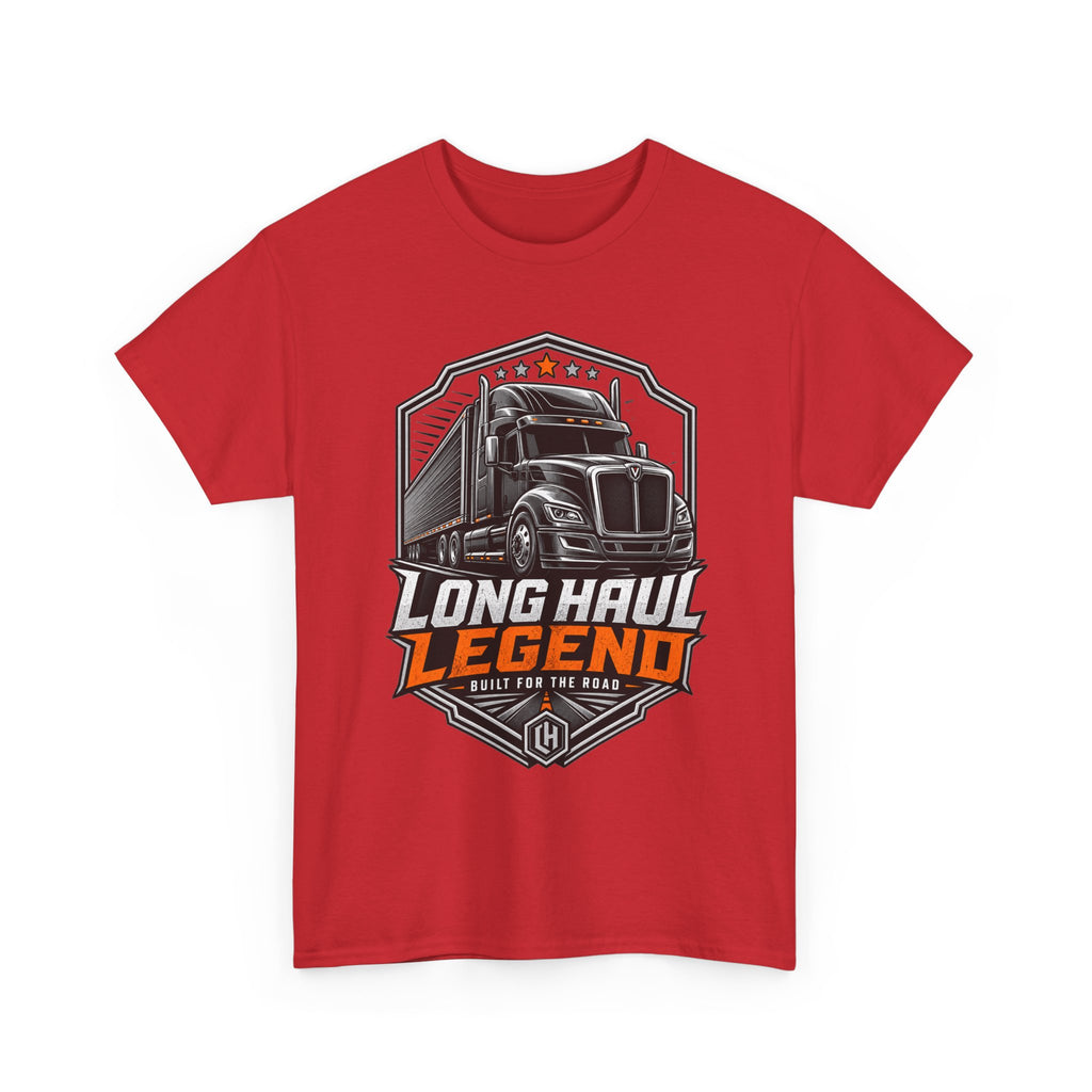 Long Haul Legend Trucker T-Shirt — "Long Haul Legend" Graphic Tee for Truck Drivers & Fans