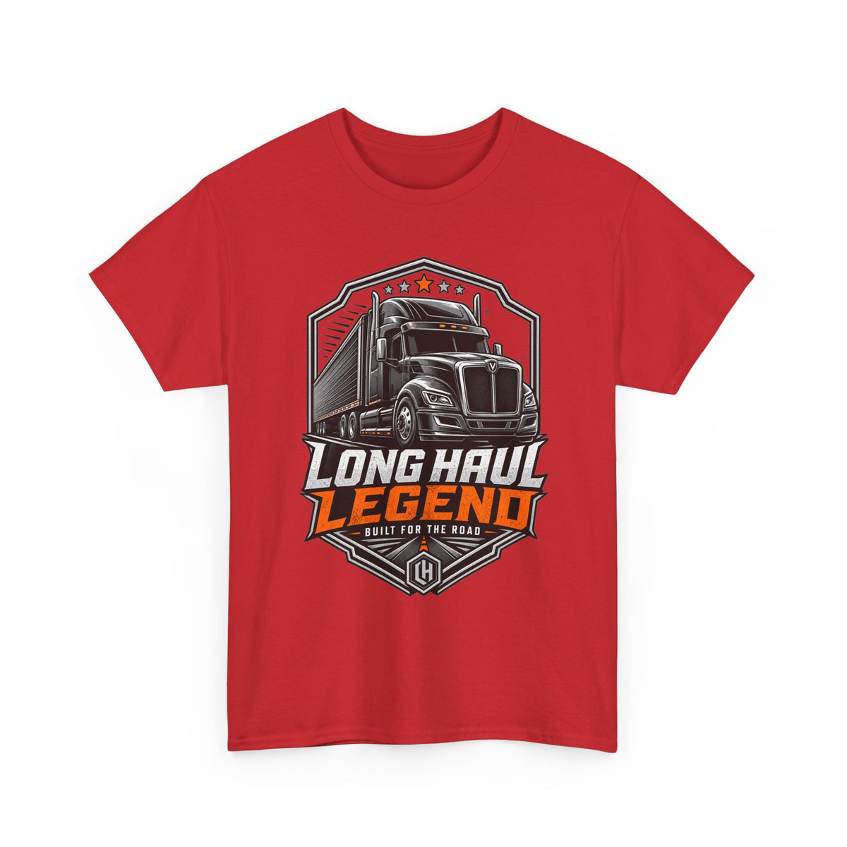 Long Haul Legend Trucker T-Shirt — "Long Haul Legend" Graphic Tee for Truck Drivers & Fans