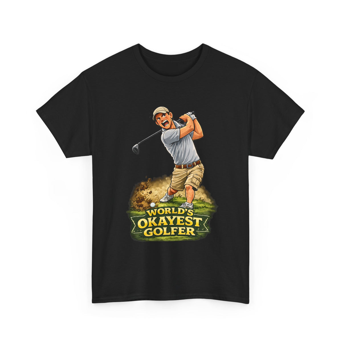 World's Okayest Golfer T-Shirt – Funny Golf Gift for Him