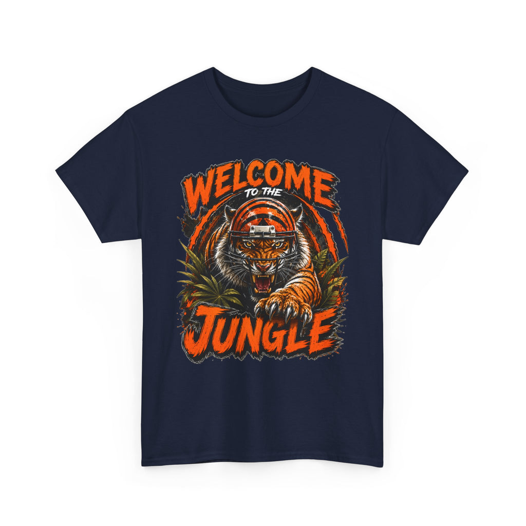 Welcome to the Jungle Tiger T‑Shirt — Retro Orange Graphic Tee