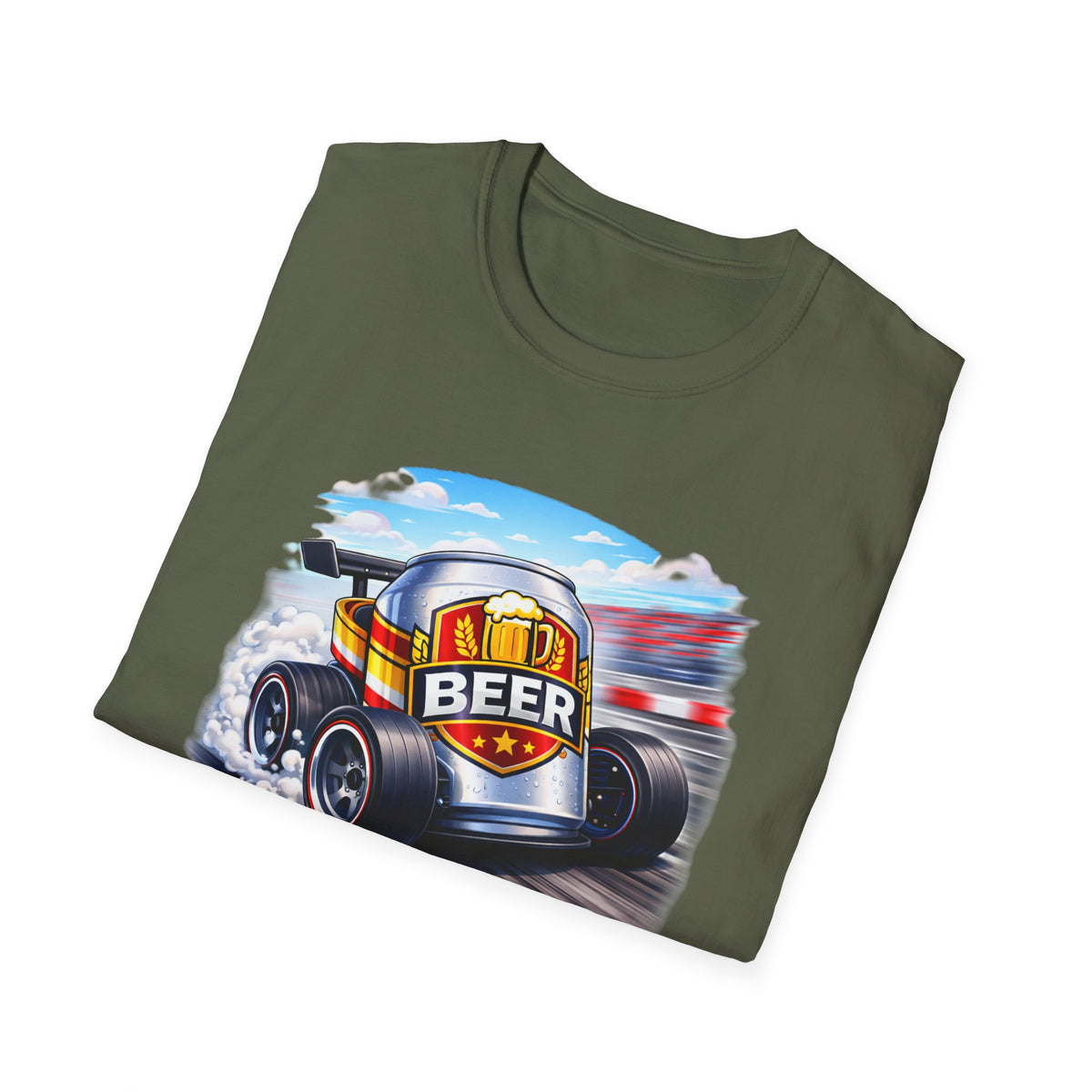 Racing Beer T-Shirt – "My Drinking Team Has a Racing Problem" Funny Motorsports Tee