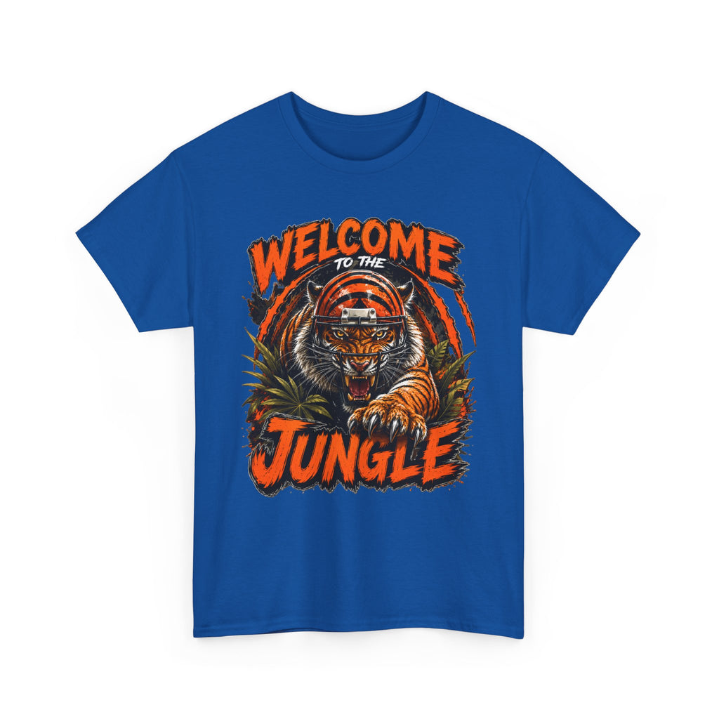 Welcome to the Jungle Tiger T‑Shirt — Retro Orange Graphic Tee