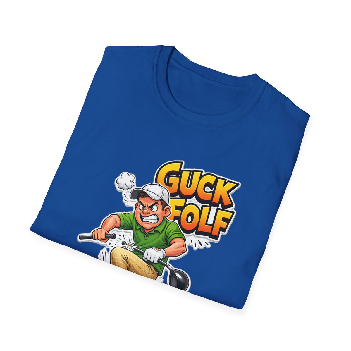 Guck Golf Cartoon Golfer T-Shirt — Funny Golf Rage Graphic Tee