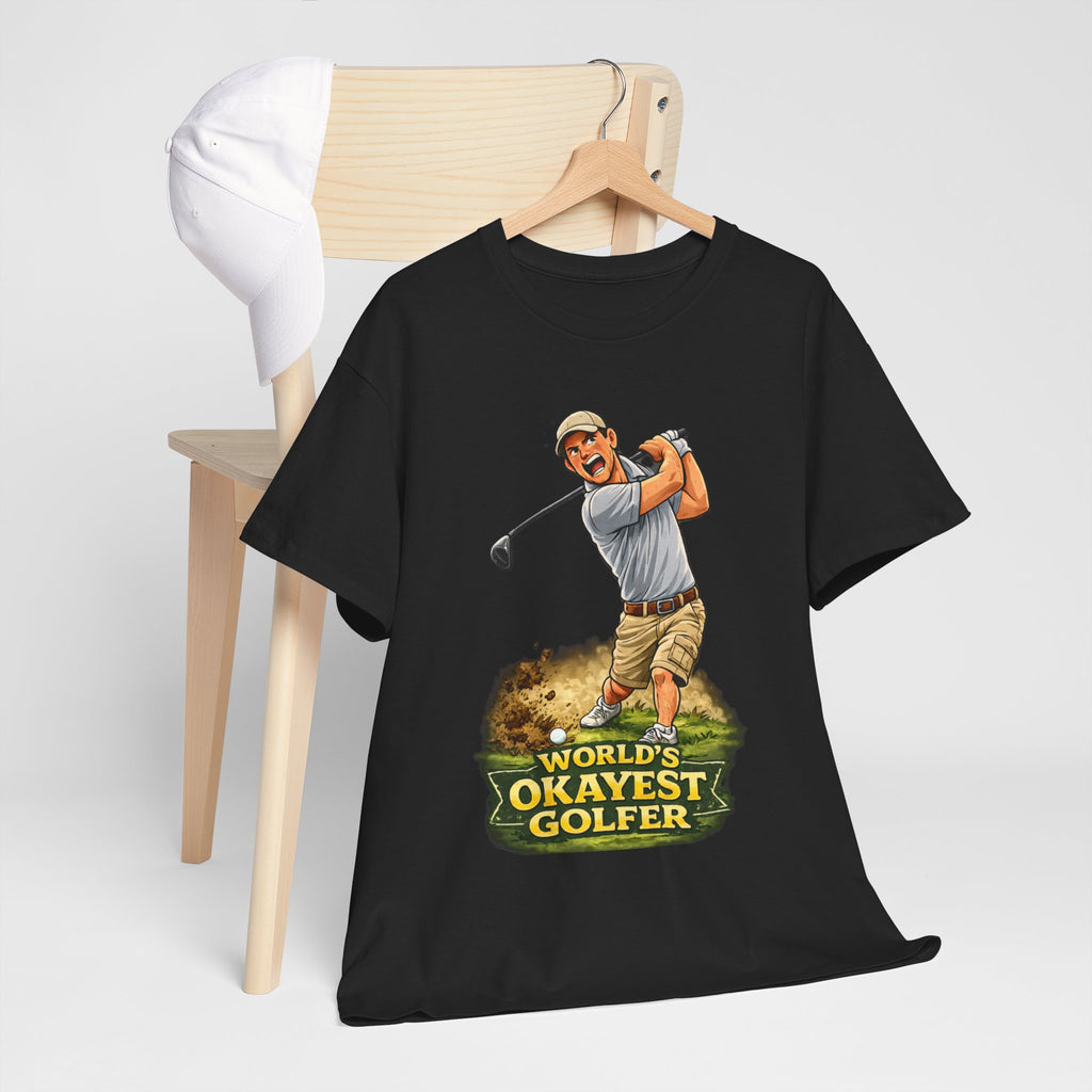 World's Okayest Golfer T-Shirt – Funny Golf Gift for Him