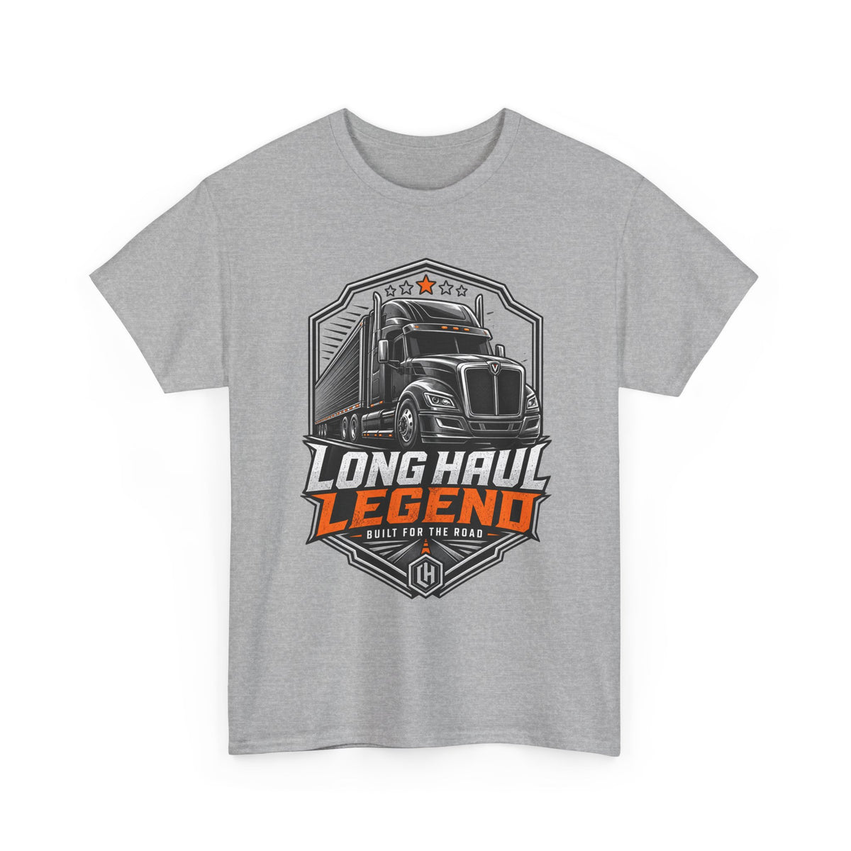 Long Haul Legend Trucker T-Shirt — "Long Haul Legend" Graphic Tee for Truck Drivers & Fans