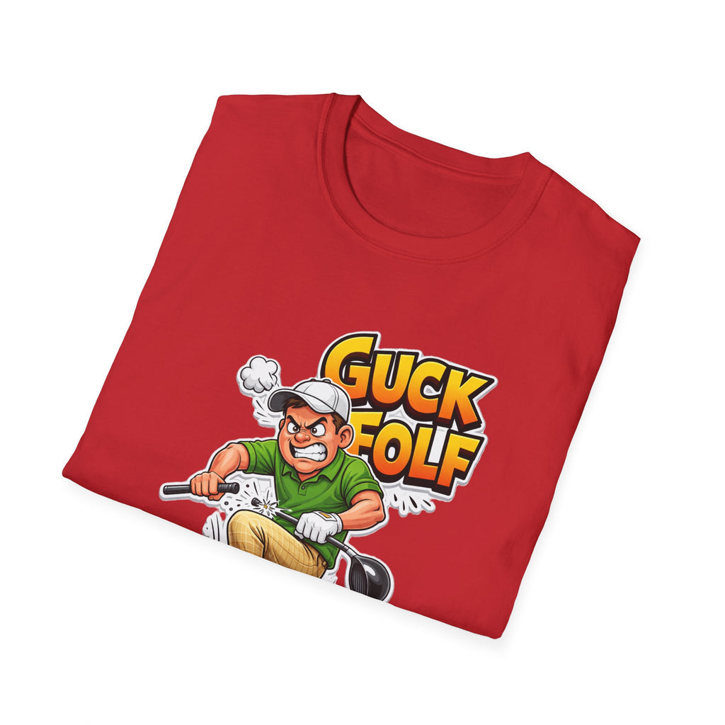 Guck Golf Cartoon Golfer T-Shirt — Funny Golf Rage Graphic Tee