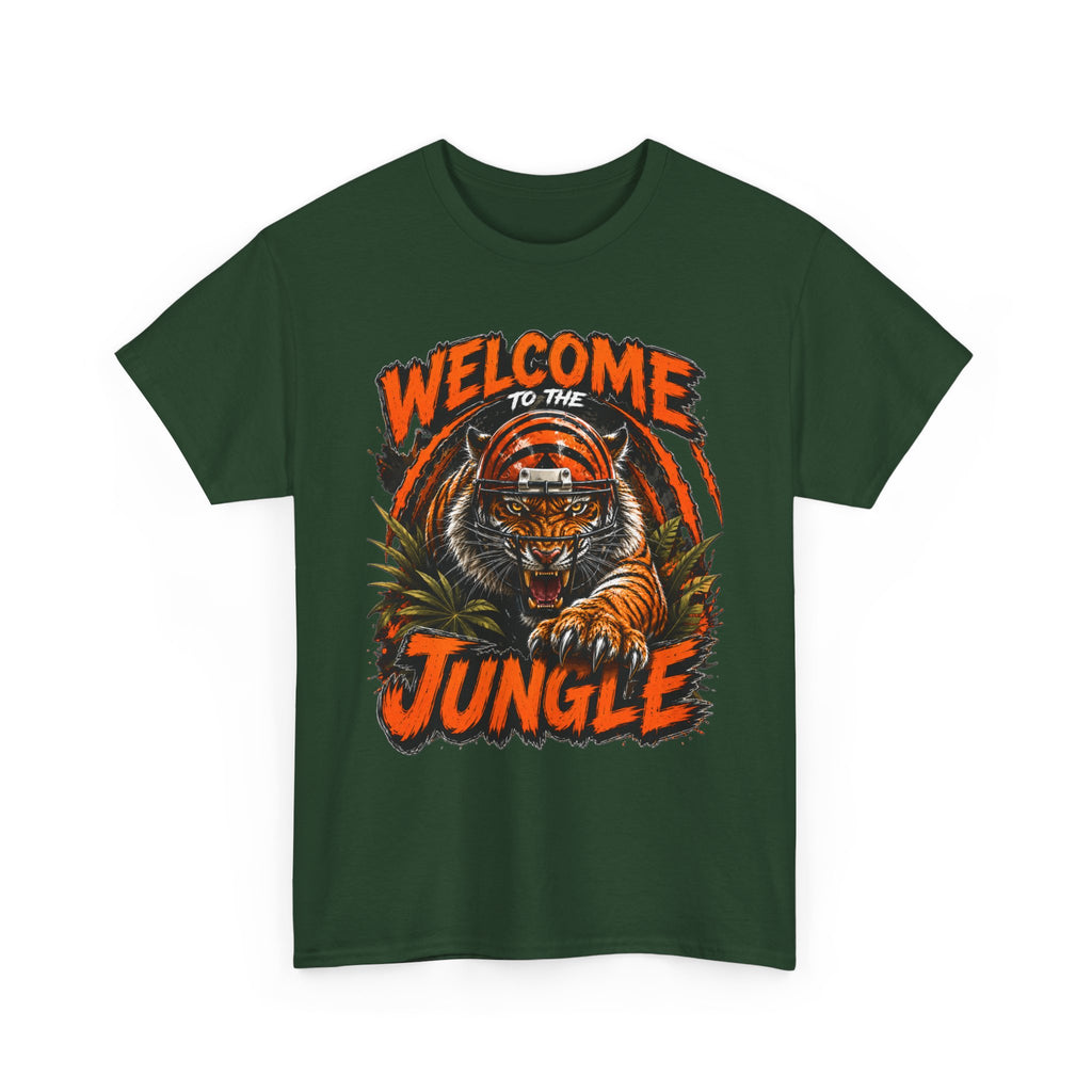 Welcome to the Jungle Tiger T‑Shirt — Retro Orange Graphic Tee