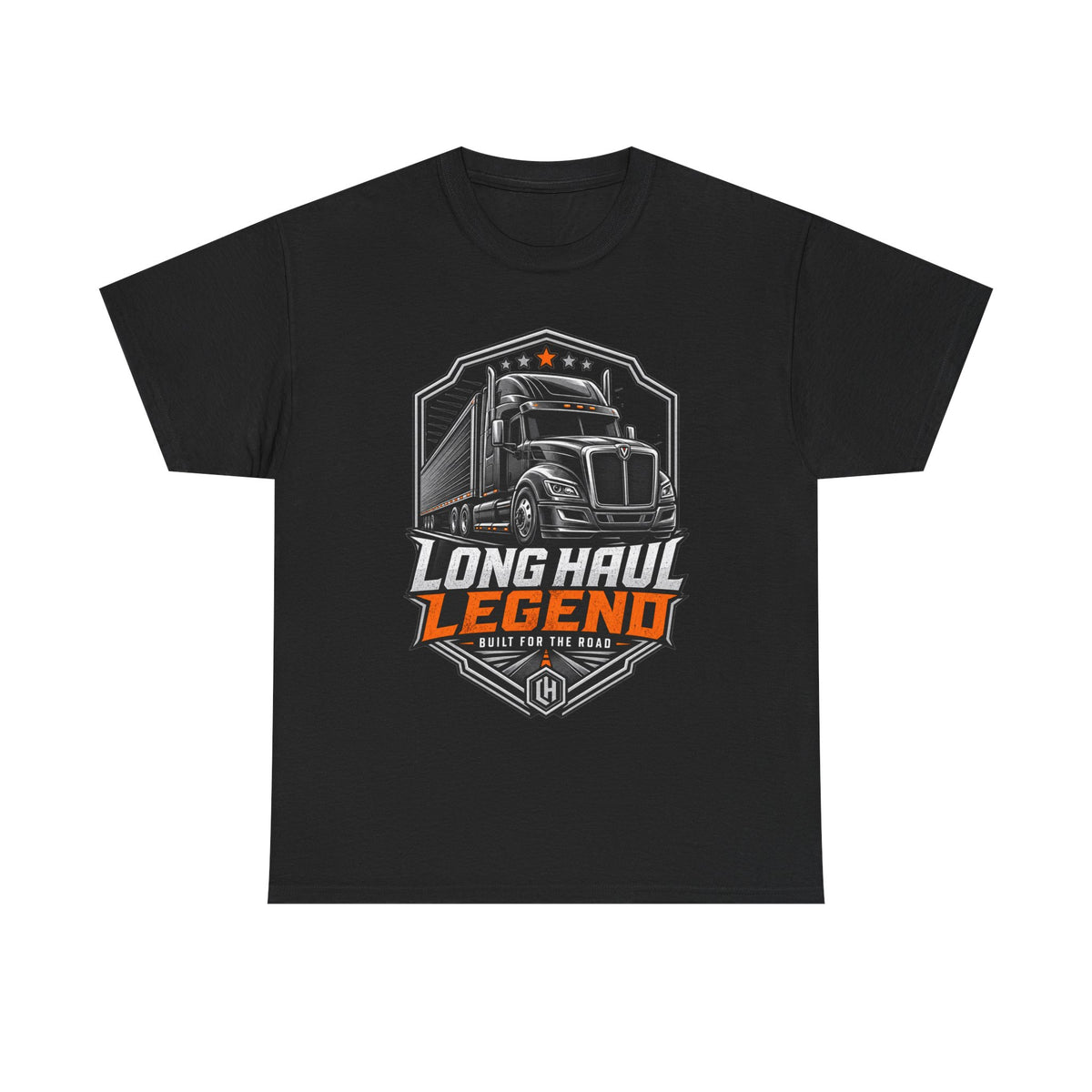 Long Haul Legend Trucker T-Shirt — "Long Haul Legend" Graphic Tee for Truck Drivers & Fans