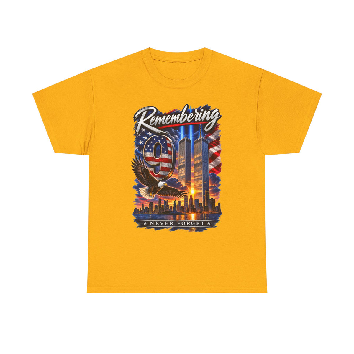 9/11 Remembering Tee – Never Forget Memorial T-Shirt
