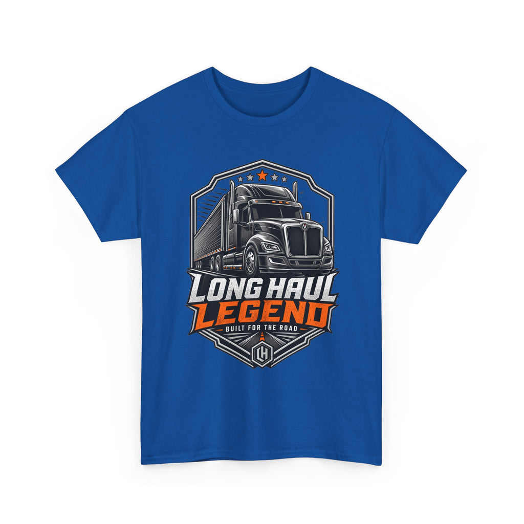 Long Haul Legend Trucker T-Shirt — "Long Haul Legend" Graphic Tee for Truck Drivers & Fans