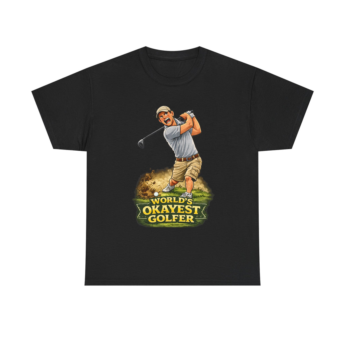 World's Okayest Golfer T-Shirt – Funny Golf Gift for Him