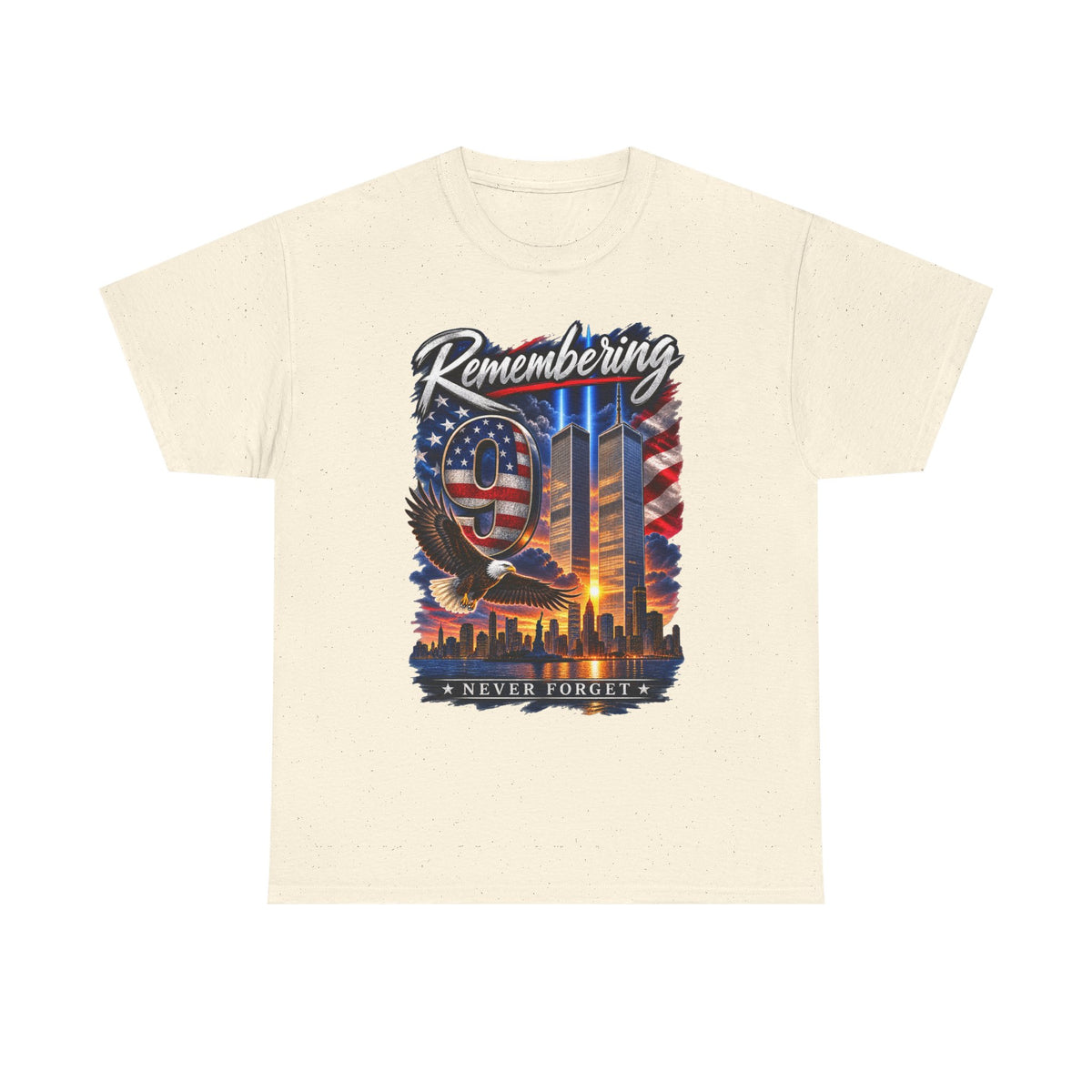 9/11 Remembering Tee – Never Forget Memorial T-Shirt