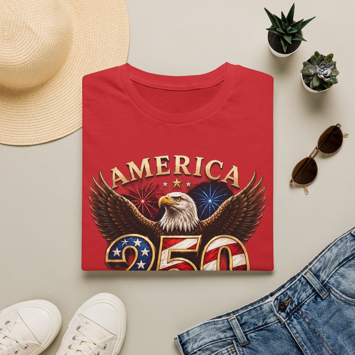 America 250 Centennial Eagle T-Shirt — 1776–2026 Patriotic 250th Anniversary Tee