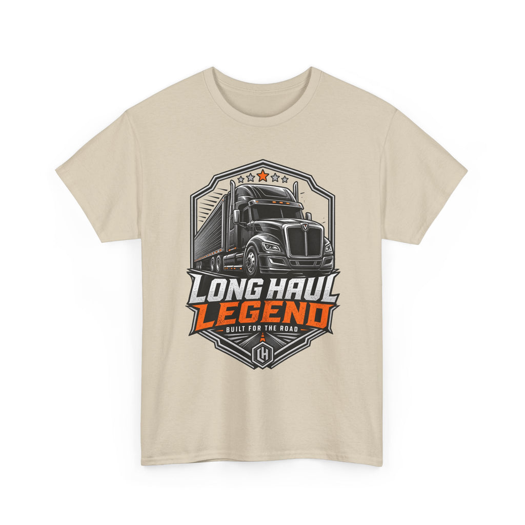 Long Haul Legend Trucker T-Shirt — "Long Haul Legend" Graphic Tee for Truck Drivers & Fans