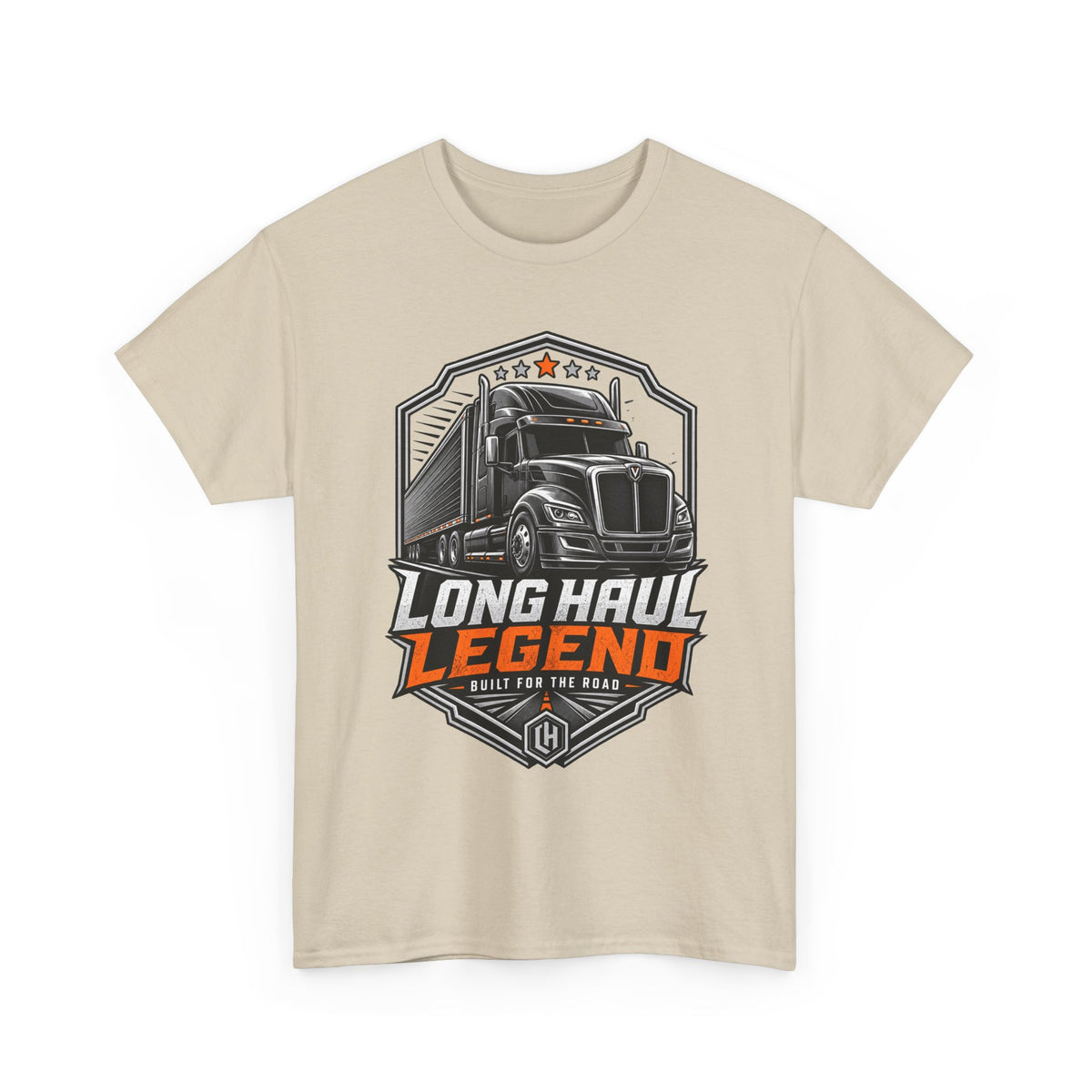 Long Haul Legend Trucker T-Shirt — "Long Haul Legend" Graphic Tee for Truck Drivers & Fans