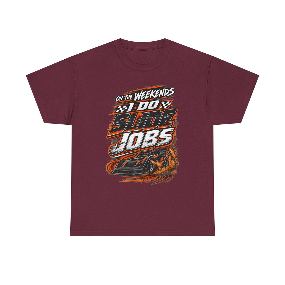 Weekend Drift Car T-Shirt — "On the Weekends I Do Slide Jobs" Racing Tee