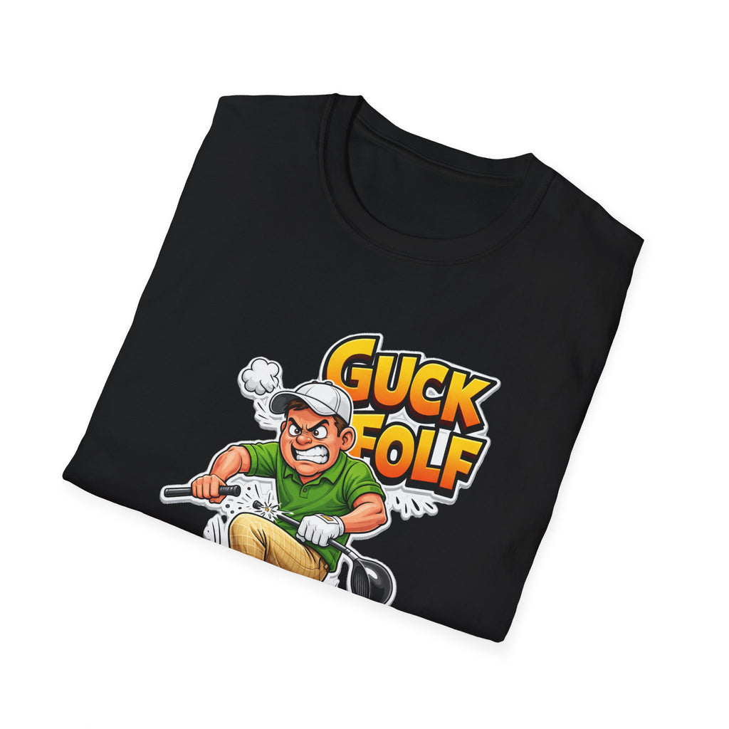 Guck Golf Cartoon Golfer T-Shirt — Funny Golf Rage Graphic Tee