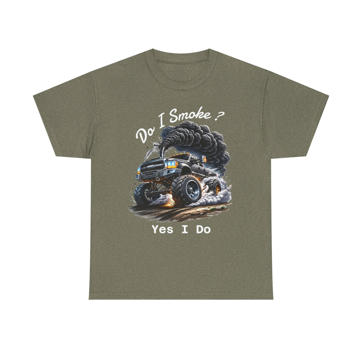 Do I Smoke? Yes I Do Truck Tee — Smoky Burnout Muscle Car T-Shirt