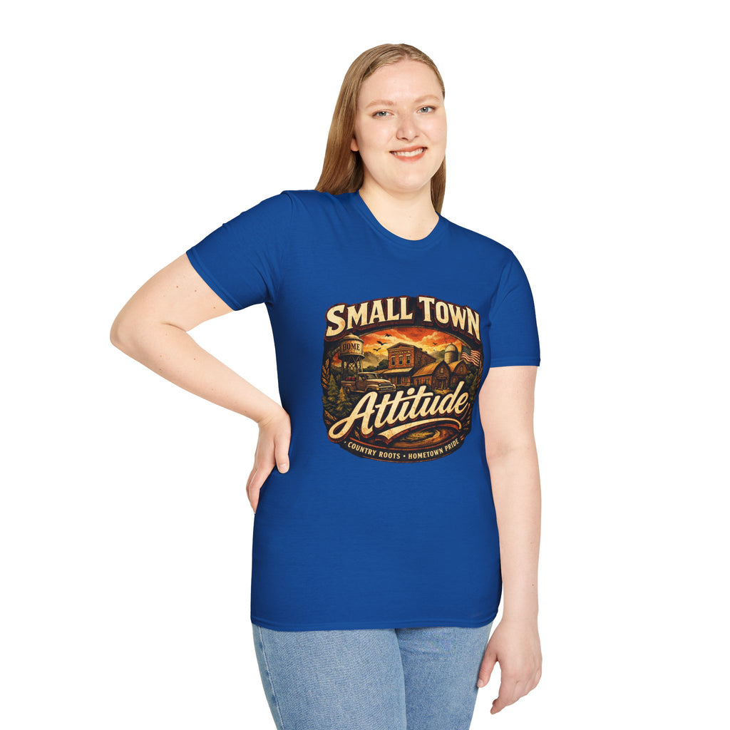 Small Town Attitude T-Shirt — Vintage Country Life Graphic Tee