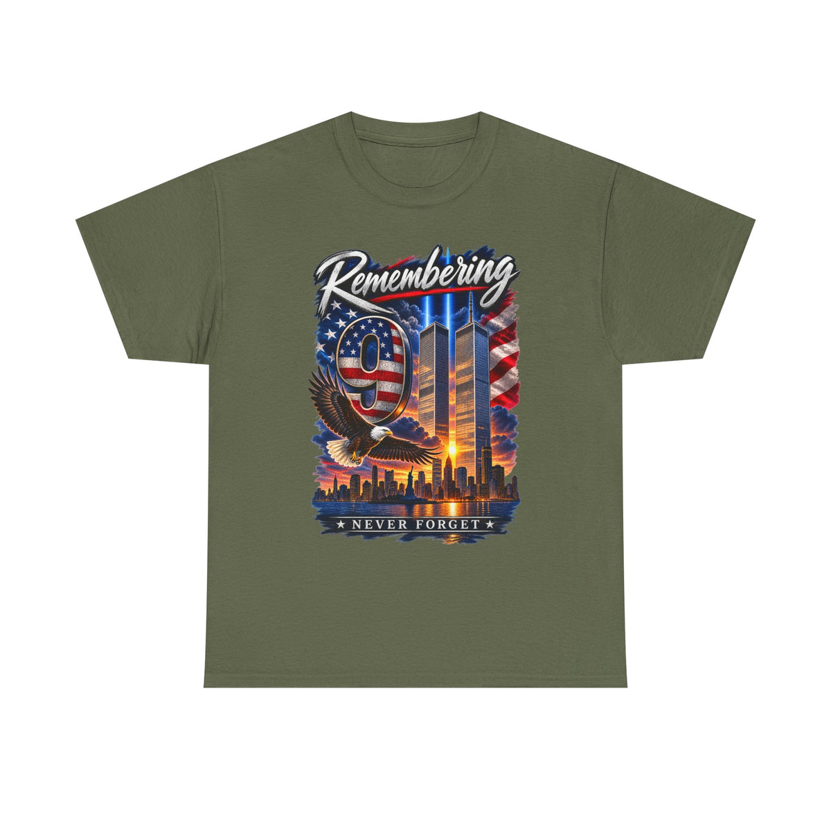9/11 Remembering Tee – Never Forget Memorial T-Shirt
