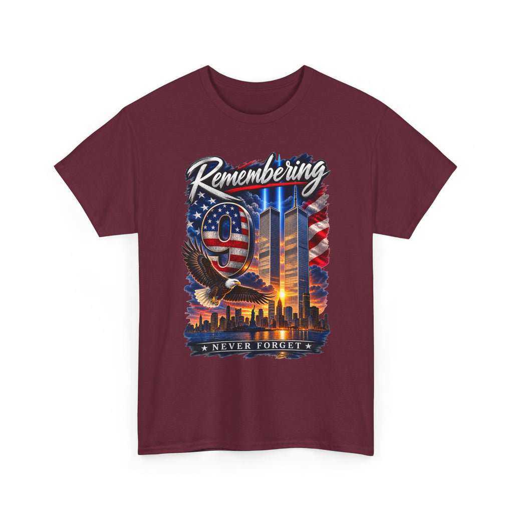 9/11 Remembering Tee – Never Forget Memorial T-Shirt