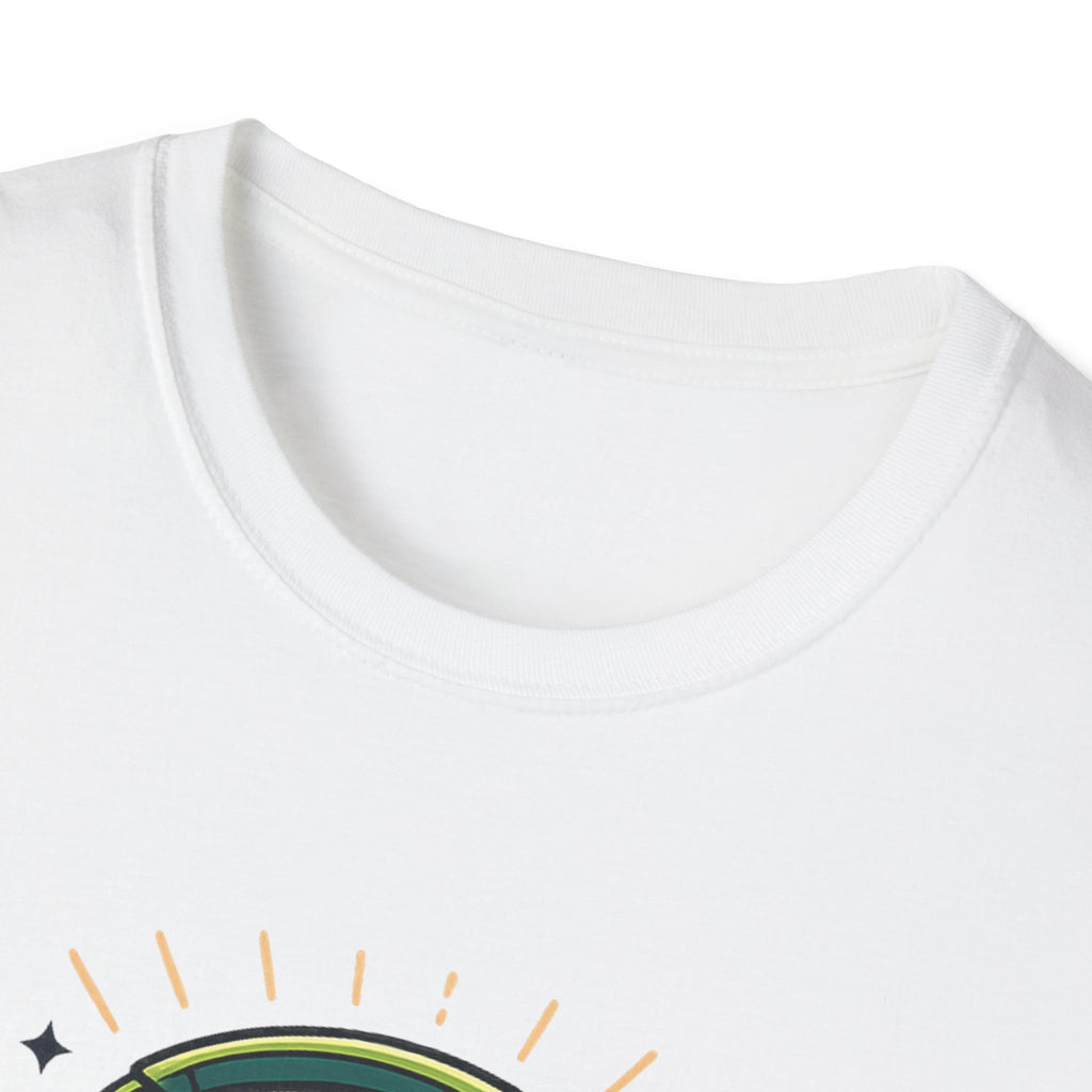 No Thoughts Just Vibes T-Shirt — Retro Brain Headphones Graphic Tee