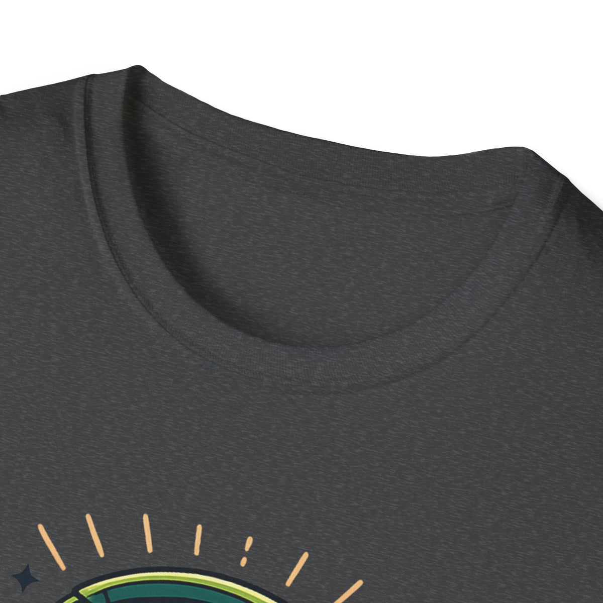 No Thoughts Just Vibes T-Shirt — Retro Brain Headphones Graphic Tee