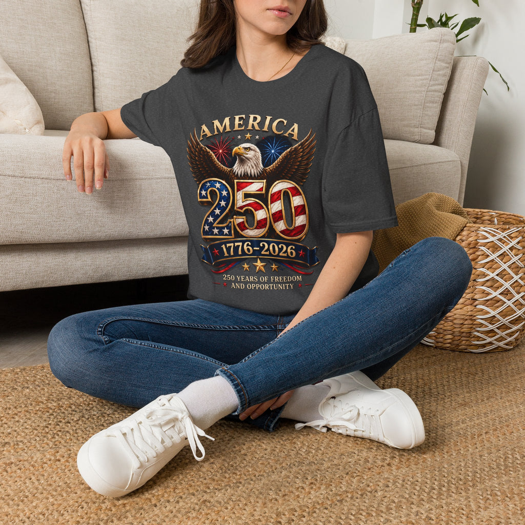 America 250 Centennial Eagle T-Shirt — 1776–2026 Patriotic 250th Anniversary Tee