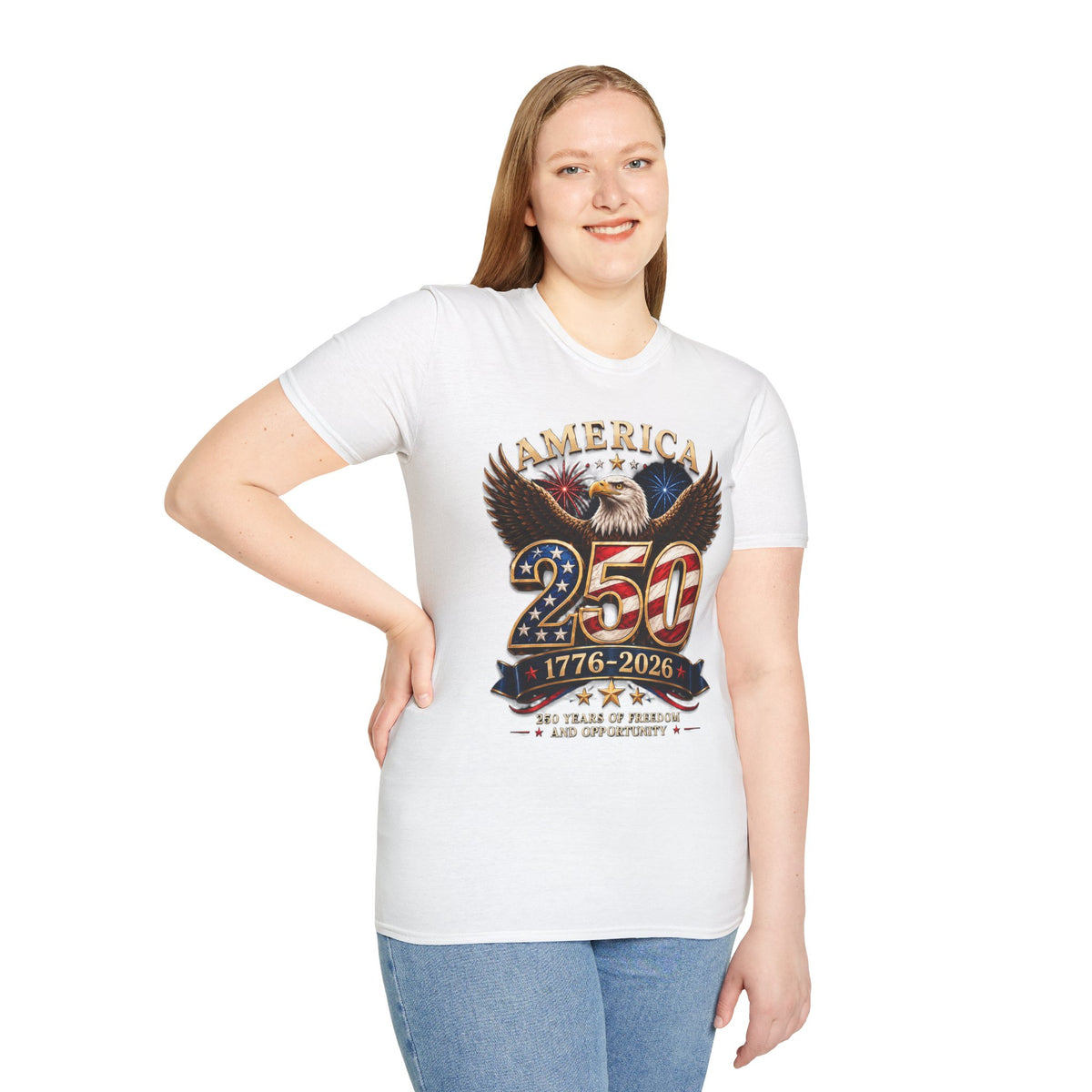 America 250 Centennial Eagle T-Shirt — 1776–2026 Patriotic 250th Anniversary Tee