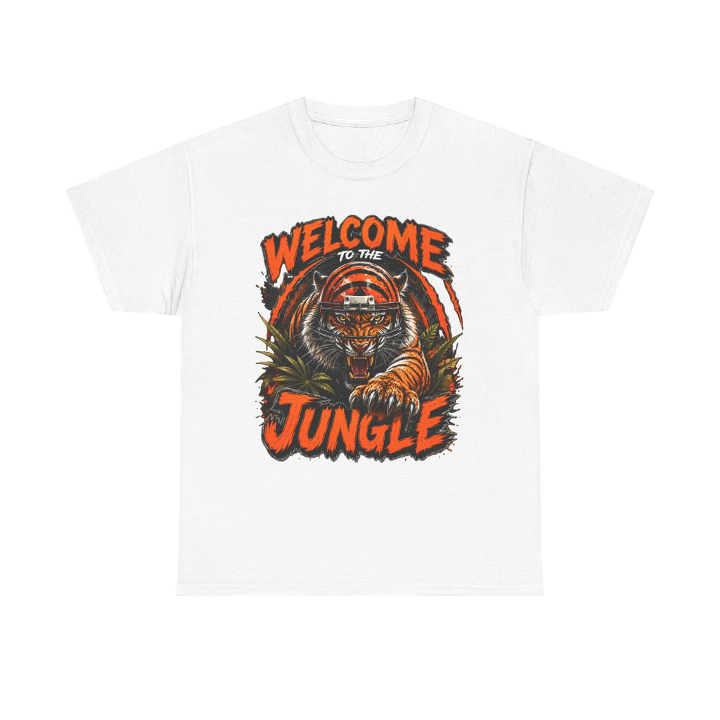 Welcome to the Jungle Tiger T‑Shirt — Retro Orange Graphic Tee