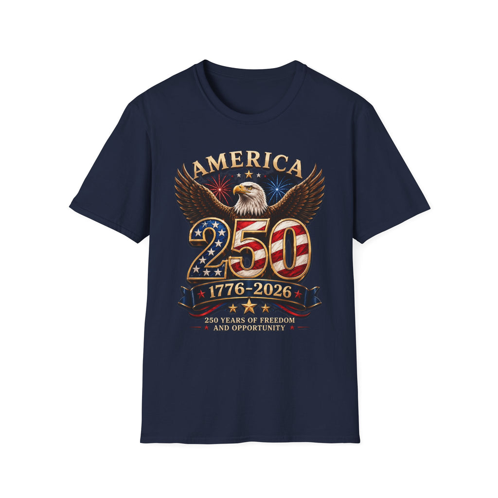 America 250 Centennial Eagle T-Shirt — 1776–2026 Patriotic 250th Anniversary Tee